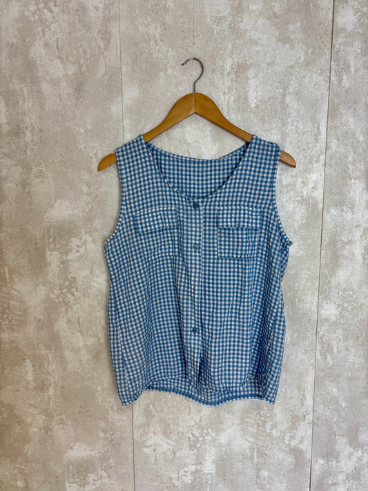 BLUSA VICHY BOTONES