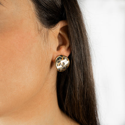 PENDIENTES ANIMAL PRINT CIRCULAR