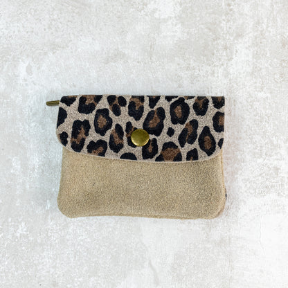 MONEDERO ANIMAL PRINT BEIGE