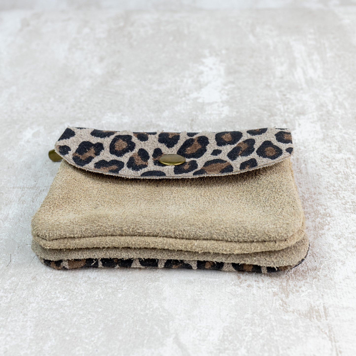 MONEDERO ANIMAL PRINT BEIGE