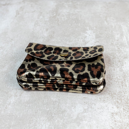 MONEDERO BRILLANTE ANIMAL PRINT